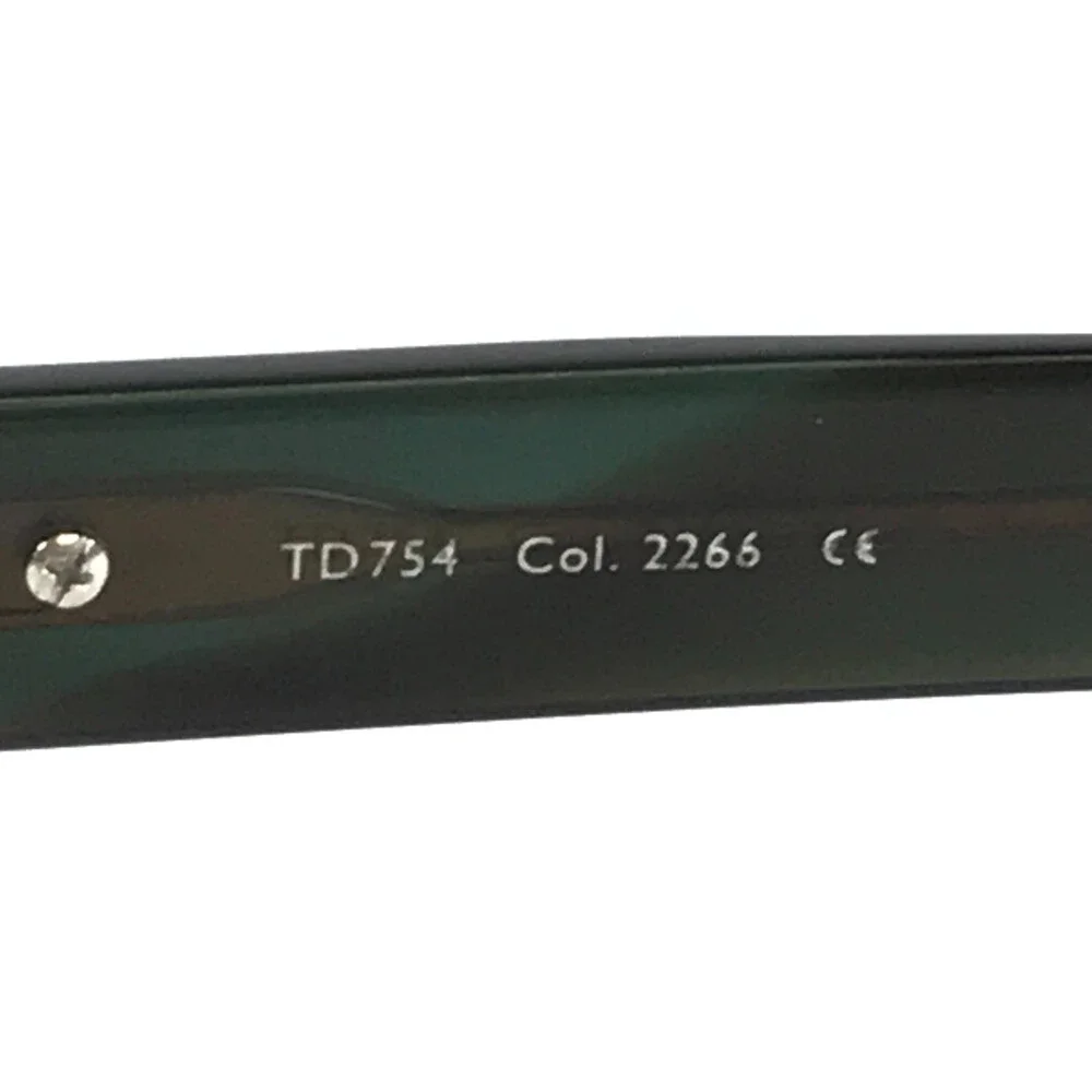 Tom Davies Eyeglasses Frames TD754 Col. 2266 Matte Black Blue Horn 57-18-145